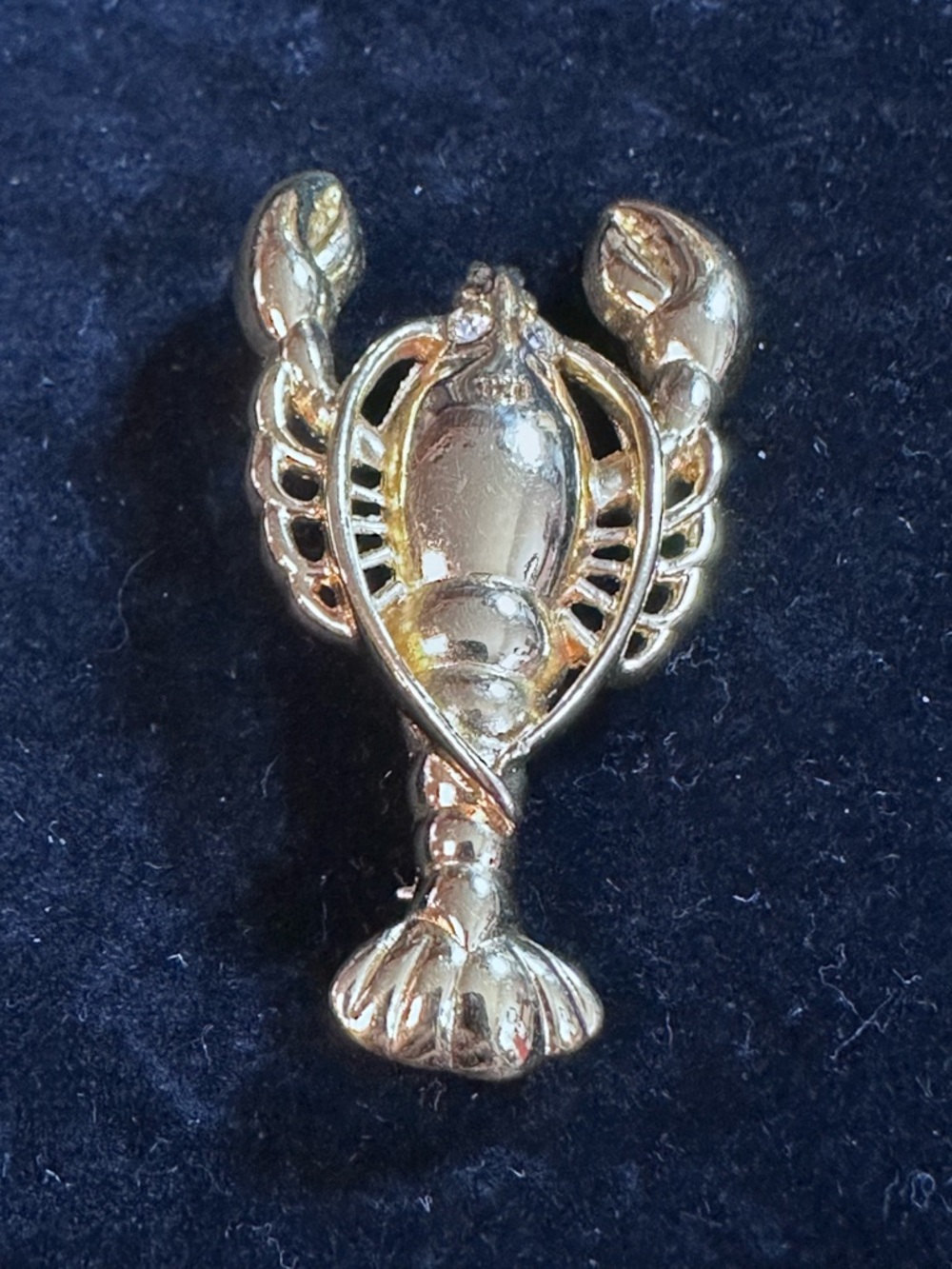 Monet Vintage Gold 2.25in Lobster Pin/Brooch
